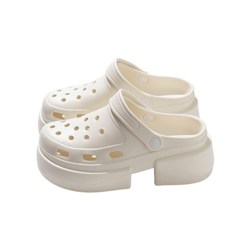 超高跟洞洞鞋女士夏季2025新款外穿防滑EVA厚底沙灘包頭涼拖鞋女 超高跟洞洞鞋女士夏季2025新款外穿防滑EVA厚底沙灘包頭涼拖鞋女