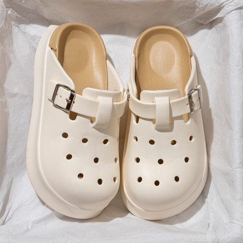 勃肯洞洞鞋女士夏季新款網紅外穿時尚厚底防滑海邊沙灘包頭涼拖鞋 勃肯洞洞鞋女士夏季新款網紅外穿時尚厚底防滑海邊沙灘包頭涼拖鞋