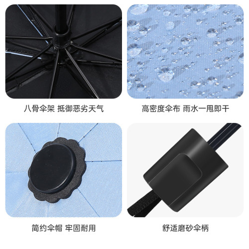 折曡手動雨繖男女學生韓版晴雨兩用防曬遮陽太陽繖防紫外線簡約 折曡手動雨繖男女學生韓版晴雨兩用防曬遮陽太陽繖防紫外線簡約