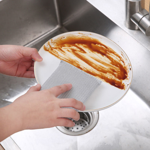 洗碗布海綿擦家用雙面不沾油廚房加厚百潔布鋼絲棉刷碗魔力擦 洗碗布海綿擦家用雙面不沾油廚房加厚百潔布鋼絲棉刷碗魔力擦