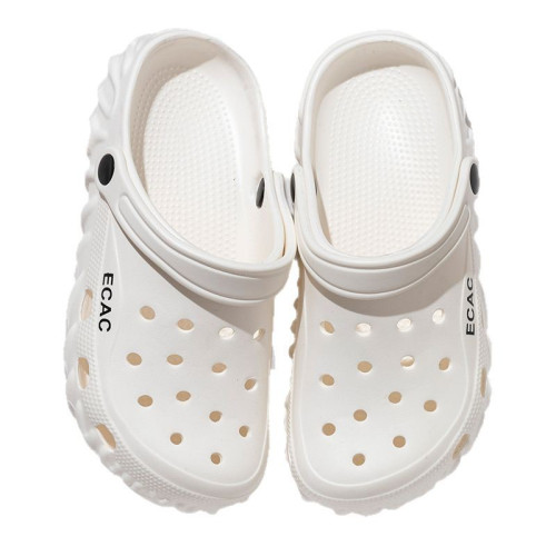 踩屎感洞洞鞋男夏季外穿2025新款沙灘防滑eva防臭包頭涼拖鞋女士