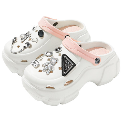 厚底洞洞鞋女款2025新款夏季外穿防滑透氣海邊沙灘鞋顯高eva涼拖 厚底洞洞鞋女款2025新款夏季外穿防滑透氣海邊沙灘鞋顯高eva涼拖