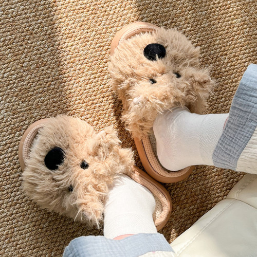 可愛卡通潦草小狗西高地亞麻拖鞋女2025新款四季通用室內居家棉麻 可愛卡通潦草小狗西高地亞麻拖鞋女2025新款四季通用室內居家棉麻