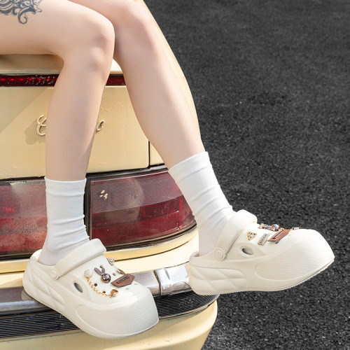 eva洞洞鞋ins夏2025新款厚底防滑防臭情侶踩屎感拖鞋女夏季外穿 eva洞洞鞋ins夏2025新款厚底防滑防臭情侶踩屎感拖鞋女夏季外穿