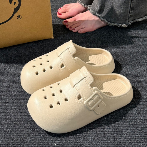 勃肯洞洞鞋女款夏季外穿海邊沙灘eva防臭軟底家居防滑包頭涼拖鞋 勃肯洞洞鞋女款夏季外穿海邊沙灘eva防臭軟底家居防滑包頭涼拖鞋