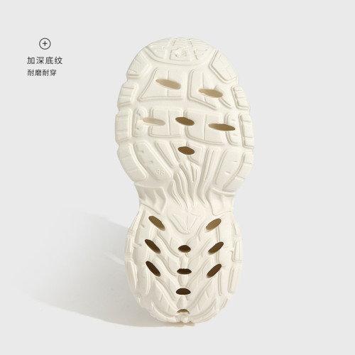 厚底洞洞鞋女款外穿夏季2025夏季新款沙灘運動老爹鞋防滑顯高涼鞋 厚底洞洞鞋女款外穿夏季2025夏季新款沙灘運動老爹鞋防滑顯高涼鞋