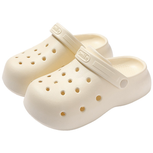 2025夏季新款女EVA洞洞鞋不累腳護士鞋外穿透氣浴室防滑家居拖鞋