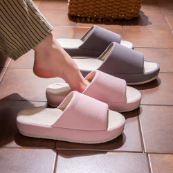 日式高級亞麻拖鞋女春秋季家居防滑不臭腳靜音厚底布藝棉麻拖鞋男