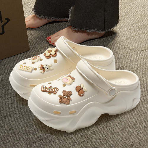 孕婦厚底洞洞鞋女款夏季外穿2025新款eva沙灘海邊包頭拖涼拖鞋女 孕婦厚底洞洞鞋女款夏季外穿2025新款eva沙灘海邊包頭拖涼拖鞋女