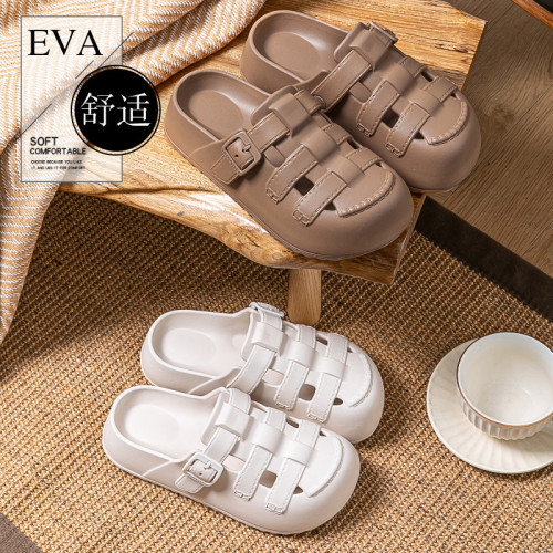 厚底洞洞鞋女款2025夏季新款外穿防滑透氣醫用護士包頭涼鞋女士 厚底洞洞鞋女款2025夏季新款外穿防滑透氣醫用護士包頭涼鞋女士