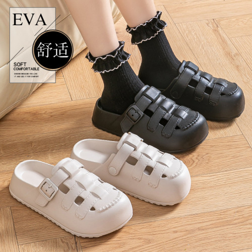 厚底洞洞鞋女款2025夏季新款外穿防滑透氣醫用護士包頭涼鞋女士 厚底洞洞鞋女款2025夏季新款外穿防滑透氣醫用護士包頭涼鞋女士