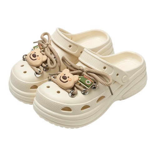 松糕底洞洞鞋女款2025新款辦公室上班防滑懶人涼鞋厚底洞洞鞋女夏 松糕底洞洞鞋女款2025新款辦公室上班防滑懶人涼鞋厚底洞洞鞋女夏