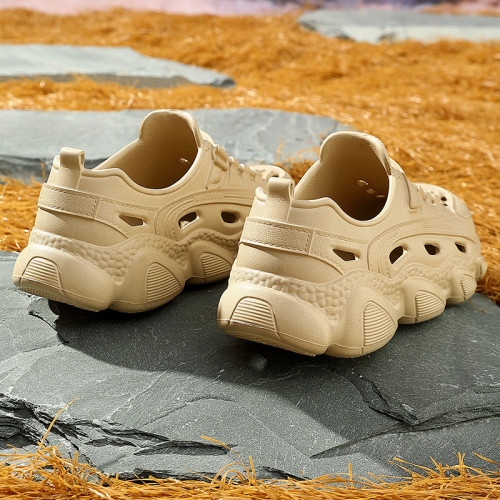 夏季運動涼鞋戶外女士鏤空透氣軟底踩屎感厚底防滑洞洞鞋女款外穿 夏季運動涼鞋戶外女士鏤空透氣軟底踩屎感厚底防滑洞洞鞋女款外穿