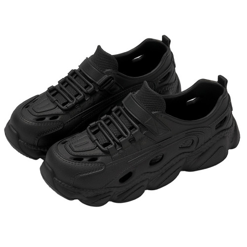 踩屎感洞洞鞋男士夏季2025新款外穿軟底網紅沙灘開車防滑包跟涼鞋