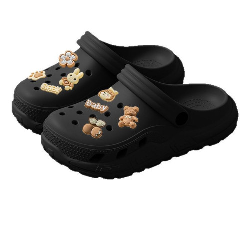 厚底洞洞鞋女款2025新款夏季外穿防滑超火海邊沙灘包頭涼拖鞋女士 厚底洞洞鞋女款2025新款夏季外穿防滑超火海邊沙灘包頭涼拖鞋女士