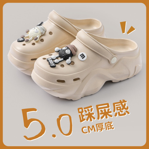 洞洞鞋女款夏季厚底增高踩屎感2024新款外穿時尚網紅防滑包頭拖鞋 洞洞鞋女款夏季厚底增高踩屎感2024新款外穿時尚網紅防滑包頭拖鞋