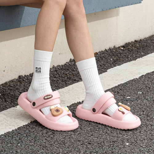 可愛卡皮巴拉涼鞋女夏季厚底外穿2025新款居家室內兩穿防滑涼拖鞋 可愛卡皮巴拉涼鞋女夏季厚底外穿2025新款居家室內兩穿防滑涼拖鞋