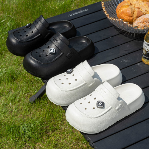 洞洞鞋女式外穿高級感包頭半拖防滑不臭腳踩屎感涼拖鞋夏天勃肯鞋 洞洞鞋女式外穿高級感包頭半拖防滑不臭腳踩屎感涼拖鞋夏天勃肯鞋