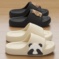 厚底拖鞋男士夏季外穿2025新款家居室內防滑透氣浴室eva涼拖女士