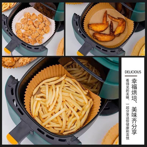 食品級空氣炸鍋專用紙吸油紙墊紙家用食物矽油紙盤紙居家加厚燒烤 食品級空氣炸鍋專用紙吸油紙墊紙家用食物矽油紙盤紙居家加厚燒烤