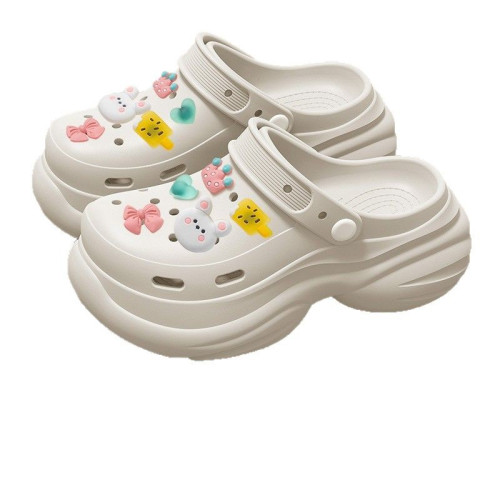 厚底洞洞鞋女士外穿夏季2025新款室內防滑包頭增高涼拖鞋女士夏 厚底洞洞鞋女士外穿夏季2025新款室內防滑包頭增高涼拖鞋女士夏