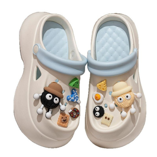 厚底洞洞鞋女款2025新款夏季外穿防滑增高跟松糕涼鞋沙灘包頭拖鞋 厚底洞洞鞋女款2025新款夏季外穿防滑增高跟松糕涼鞋沙灘包頭拖鞋