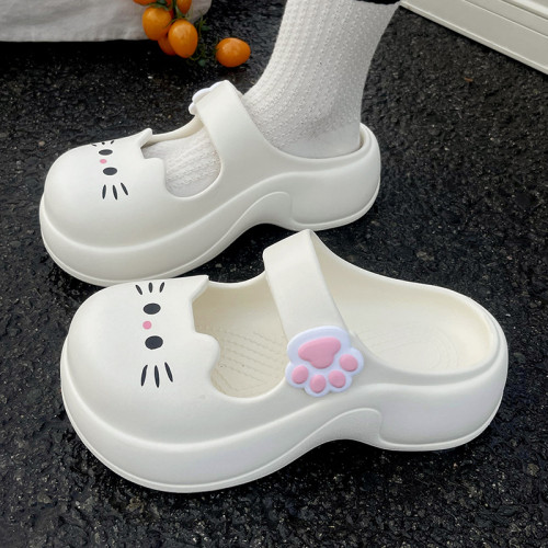 瑪麗珍洞洞鞋女夏外穿2025新款卡通可愛防滑厚底踩屎感包頭涼拖鞋 瑪麗珍洞洞鞋女夏外穿2025新款卡通可愛防滑厚底踩屎感包頭涼拖鞋