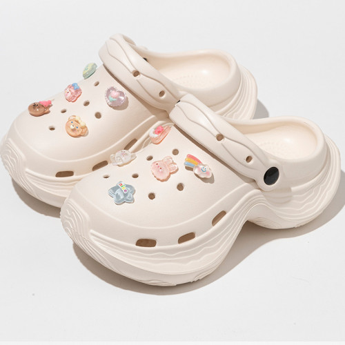 厚底踩屎感洞洞鞋女士夏季新款外穿增高防滑防臭沙灘包頭涼拖鞋女 厚底踩屎感洞洞鞋女士夏季新款外穿增高防滑防臭沙灘包頭涼拖鞋女