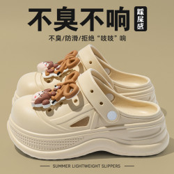 2025新款洞洞鞋女款夏季外穿eva防滑防臭沙灘海邊不累腳包頭涼鞋