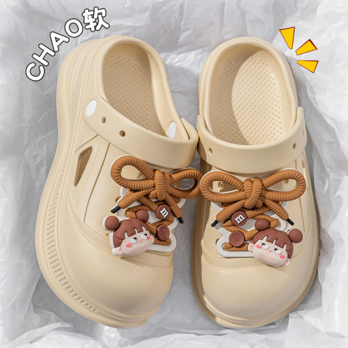 2025新款洞洞鞋女款夏季外穿eva防滑防臭沙灘海邊不累腳包頭涼鞋 2025新款洞洞鞋女款夏季外穿eva防滑防臭沙灘海邊不累腳包頭涼鞋