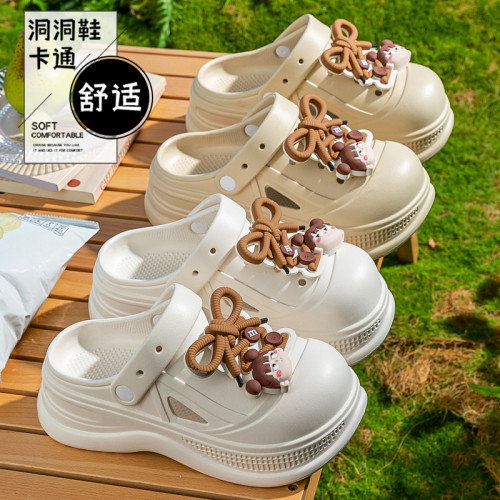 2025新款洞洞鞋女款夏季外穿eva防滑防臭沙灘海邊不累腳包頭涼鞋 2025新款洞洞鞋女款夏季外穿eva防滑防臭沙灘海邊不累腳包頭涼鞋