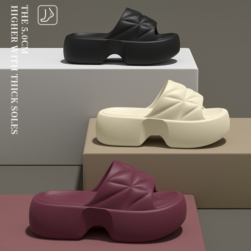 5.0cm厚底防滑拖鞋女士夏季外穿2025新款超火小個子增高沙灘涼拖 5.0cm厚底防滑拖鞋女士夏季外穿2025新款超火小個子增高沙灘涼拖