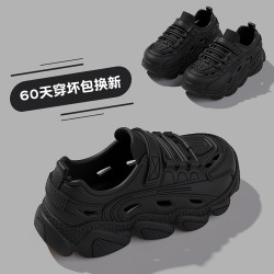 兒童涼鞋洞洞鞋男童2025新款夏季外穿運動防滑親子外出涼拖鞋女孩