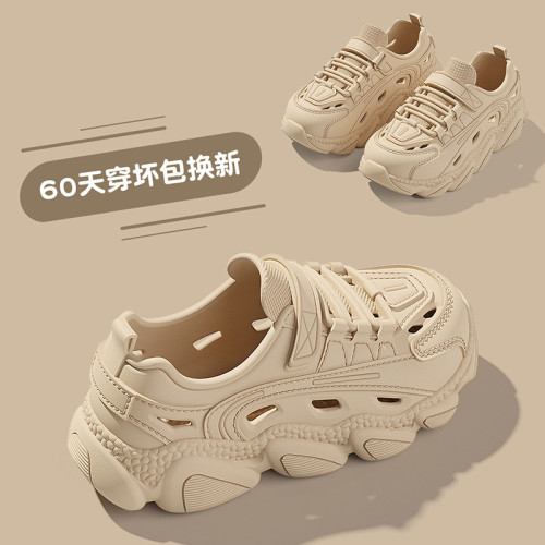 兒童涼鞋洞洞鞋男童2025新款夏季外穿運動防滑親子外出涼拖鞋女孩