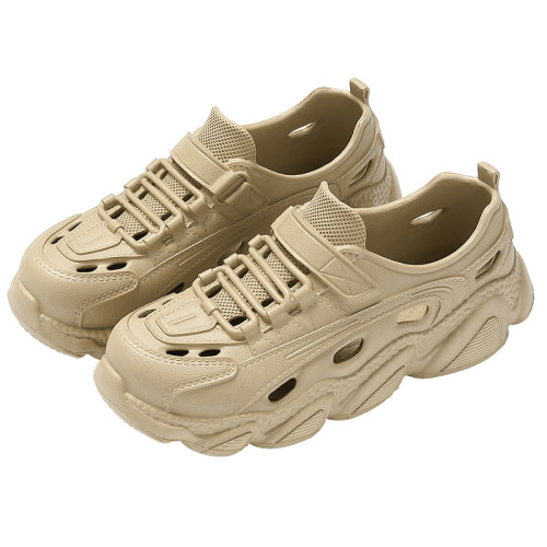 兒童涼鞋洞洞鞋男童2025新款夏季外穿運動防滑親子外出涼拖鞋女孩