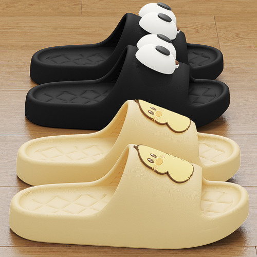 2025夏季新款靜音厚底踩屎感拖鞋女居家洗澡防滑透氣宿舍涼拖鞋女