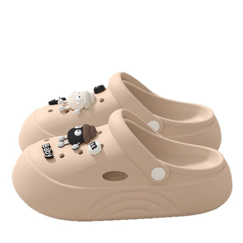 厚底洞洞鞋女2025新款外穿海邊沙灘防滑防臭eva包頭涼拖女士夏季 厚底洞洞鞋女2025新款外穿海邊沙灘防滑防臭eva包頭涼拖女士夏季