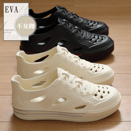 2025新款洞洞鞋男夏季情侶外穿沙灘透氣防滑踩屎感包跟eva涼鞋女 2025新款洞洞鞋男夏季情侶外穿沙灘透氣防滑踩屎感包跟eva涼鞋女