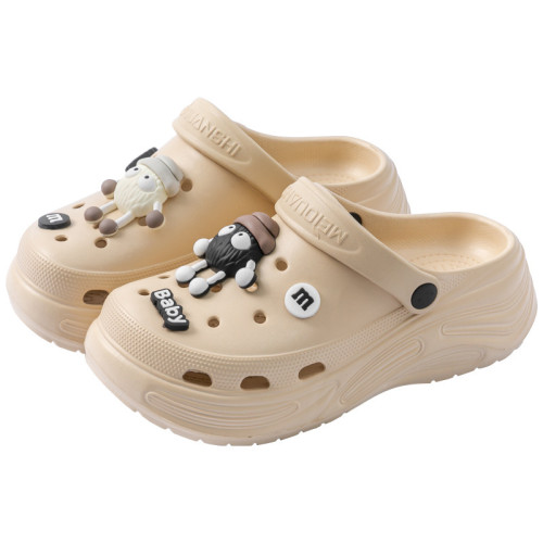 厚底洞洞鞋女2025新款外穿夏季增高海邊網紅沙灘防滑包頭涼拖女士 厚底洞洞鞋女2025新款外穿夏季增高海邊網紅沙灘防滑包頭涼拖女士