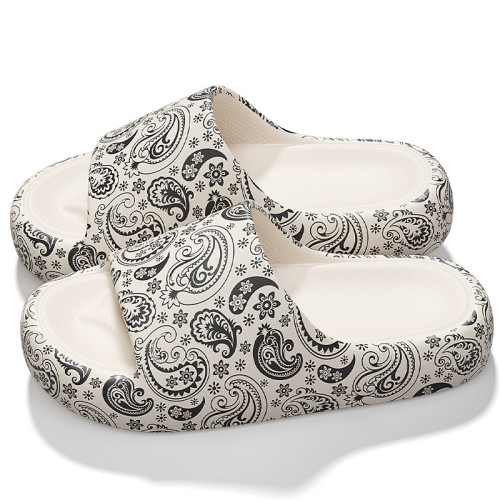 卡通可愛拖鞋女夏天外出家用厚底防滑透氣時尚網紅ins風印花涼拖 卡通可愛拖鞋女夏天外出家用厚底防滑透氣時尚網紅ins風印花涼拖