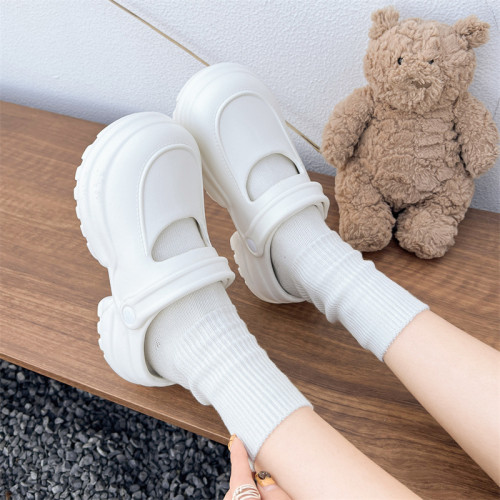 ins少女心洞洞鞋女夏季2025新款瑪麗珍厚底增高網紅外穿涼拖鞋女 ins少女心洞洞鞋女夏季2025新款瑪麗珍厚底增高網紅外穿涼拖鞋女