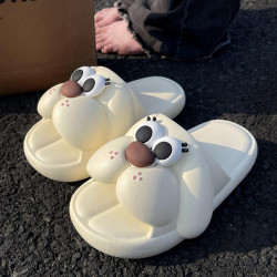 可愛小狗拖鞋女款夏季室內家居厚底踩屎感2025新款可外穿防滑涼拖