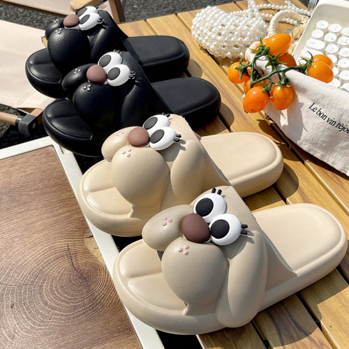 可愛小狗拖鞋女款夏季室內家居厚底踩屎感2025新款可外穿防滑涼拖 可愛小狗拖鞋女款夏季室內家居厚底踩屎感2025新款可外穿防滑涼拖
