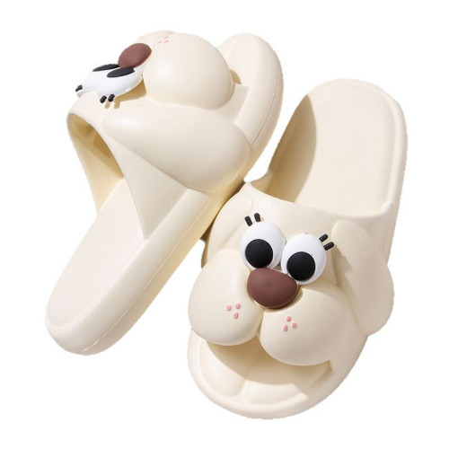 可愛小狗拖鞋女款夏季室內家居厚底踩屎感2025新款可外穿防滑涼拖 可愛小狗拖鞋女款夏季室內家居厚底踩屎感2025新款可外穿防滑涼拖