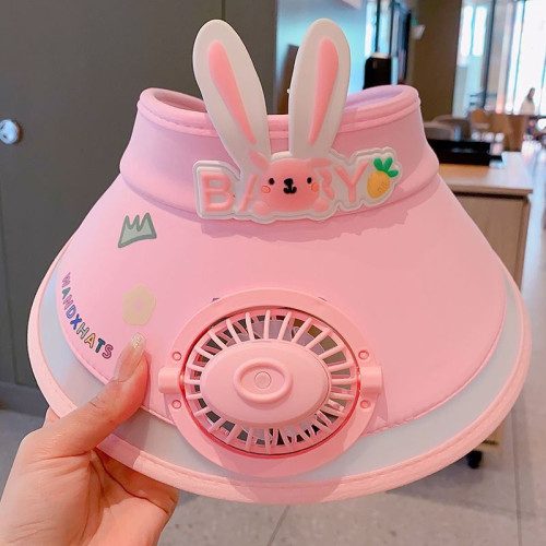 風扇帽子充電兒童夏天防曬帽男童防紫外線太陽帽女孩空頂遮陽帽 風扇帽子充電兒童夏天防曬帽男童防紫外線太陽帽女孩空頂遮陽帽