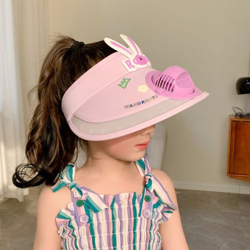 風扇帽子充電兒童夏天防曬帽男童防紫外線太陽帽女孩空頂遮陽帽 風扇帽子充電兒童夏天防曬帽男童防紫外線太陽帽女孩空頂遮陽帽