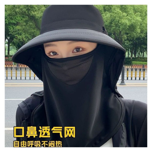 全方位防曬帽透氣遮臉面罩護頸一體太陽帽防紫外線戶外遮陽帽女夏 全方位防曬帽透氣遮臉面罩護頸一體太陽帽防紫外線戶外遮陽帽女夏