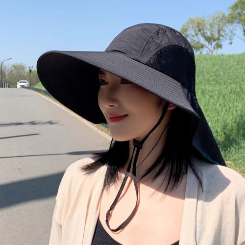 帽子男夏季戶外防曬大帽簷下地護頸騎車採茶帽勞動乾農活太陽帽女 帽子男夏季戶外防曬大帽簷下地護頸騎車採茶帽勞動乾農活太陽帽女