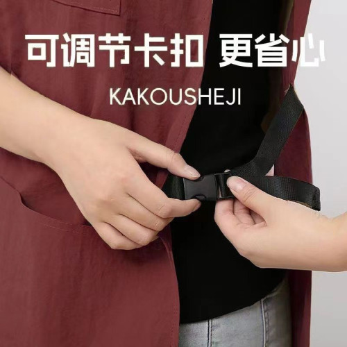 新款馬甲圍裙防潑水防油咖啡師家用廚房餐飲工作服時尚男女款坎肩 新款馬甲圍裙防潑水防油咖啡師家用廚房餐飲工作服時尚男女款坎肩