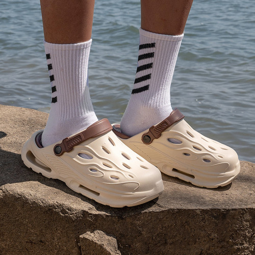 2025夏季洞洞鞋男士沙灘戶外穿踩屎感EVA簡約運動兩用拖鞋男 2025夏季洞洞鞋男士沙灘戶外穿踩屎感EVA簡約運動兩用拖鞋男